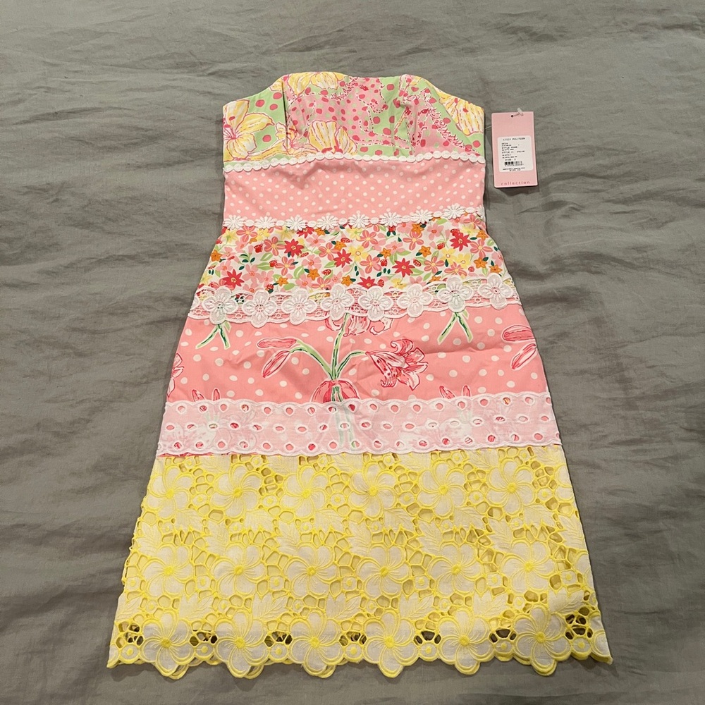 Lilly Pulitzer strapless mini dress